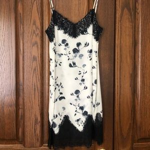 Haute Hippie Silk Floral Slip Dress